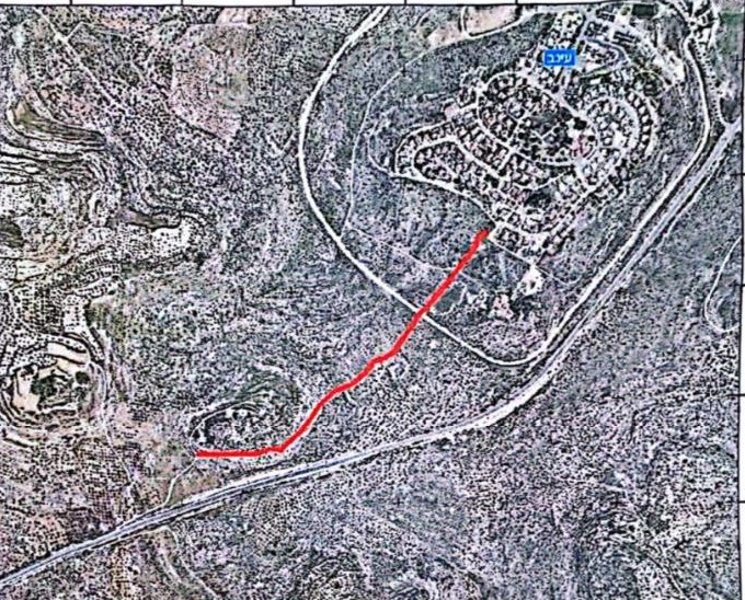 صورة توضح الأراضي التي تم الإخطار بالاستيلاء عليها